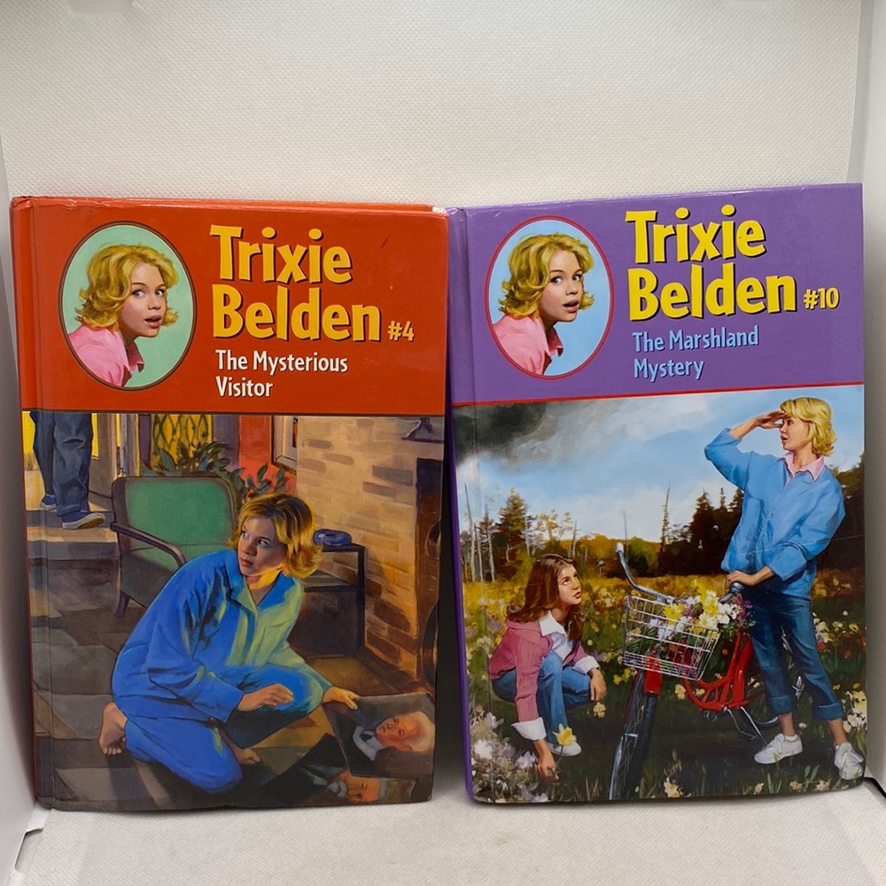 Trixie Belden Books: The Mysterious Visitor and The Marshland Mystery